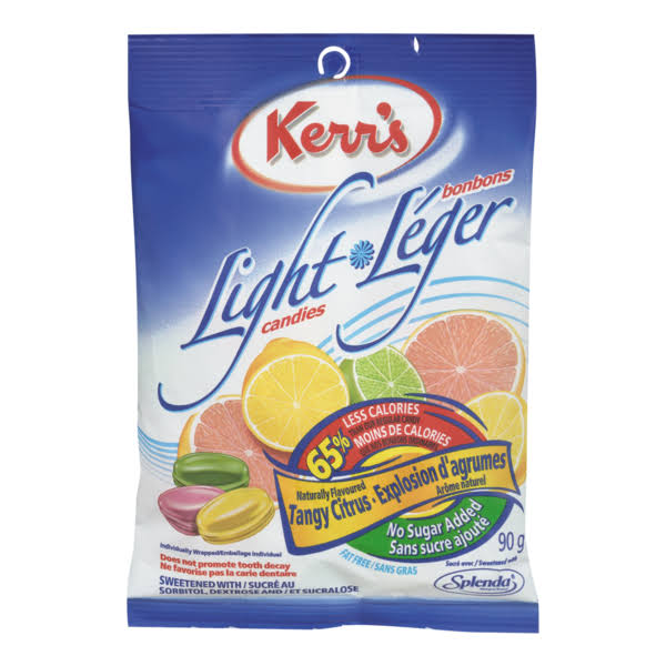 Kerr's Light No-Sugar-Added Tangy Citrus Candy - 90 g