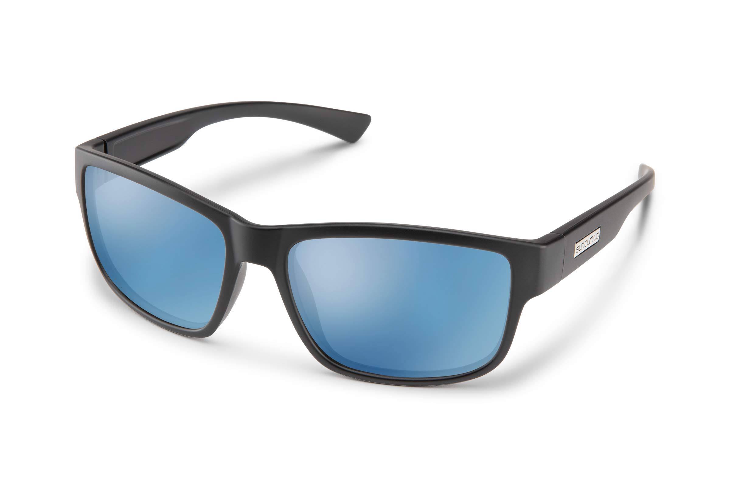 Suncloud - Suspect Sunglasses Matte Black / Blue Mirror