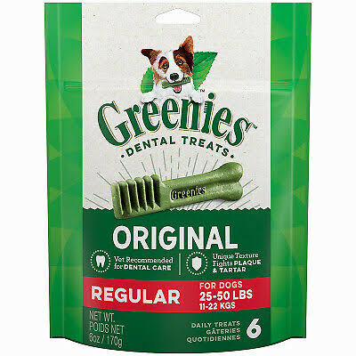 Greenies Dog Dental Chew Treats - Regular, 170g