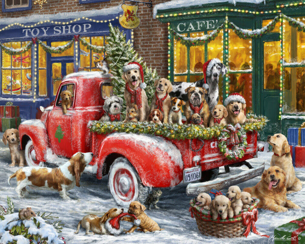 Vermont Christmas Company Doggone Christmas Jigsaw Puzzle 1000 Piece