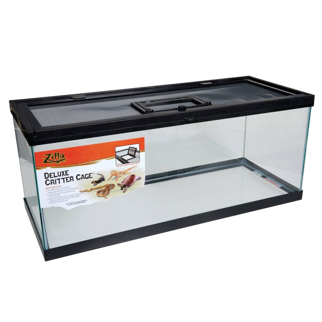 Zilla Long Critter Cage - with Door, 20 Gallon
