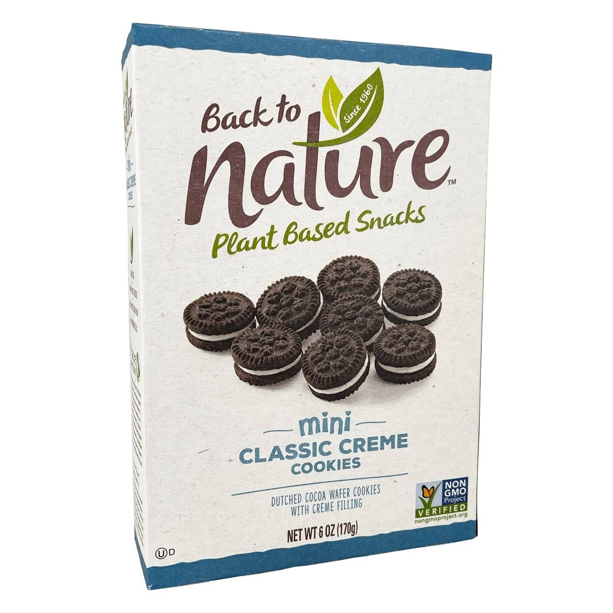 Back To Nature Plant-Based Mini Classic Creme Cookies, 170g