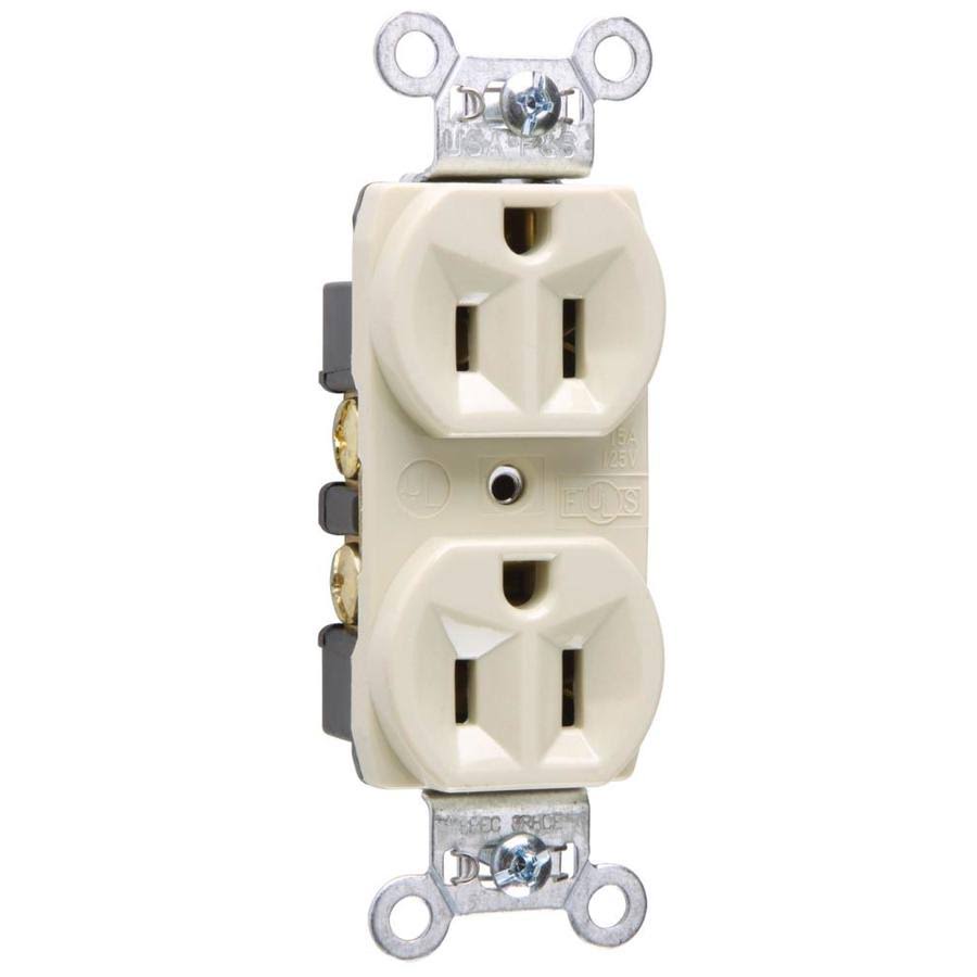 Pass and Seymour CRB5262ICC12b Heavy Duty Duplex Outlet - White, 15amp