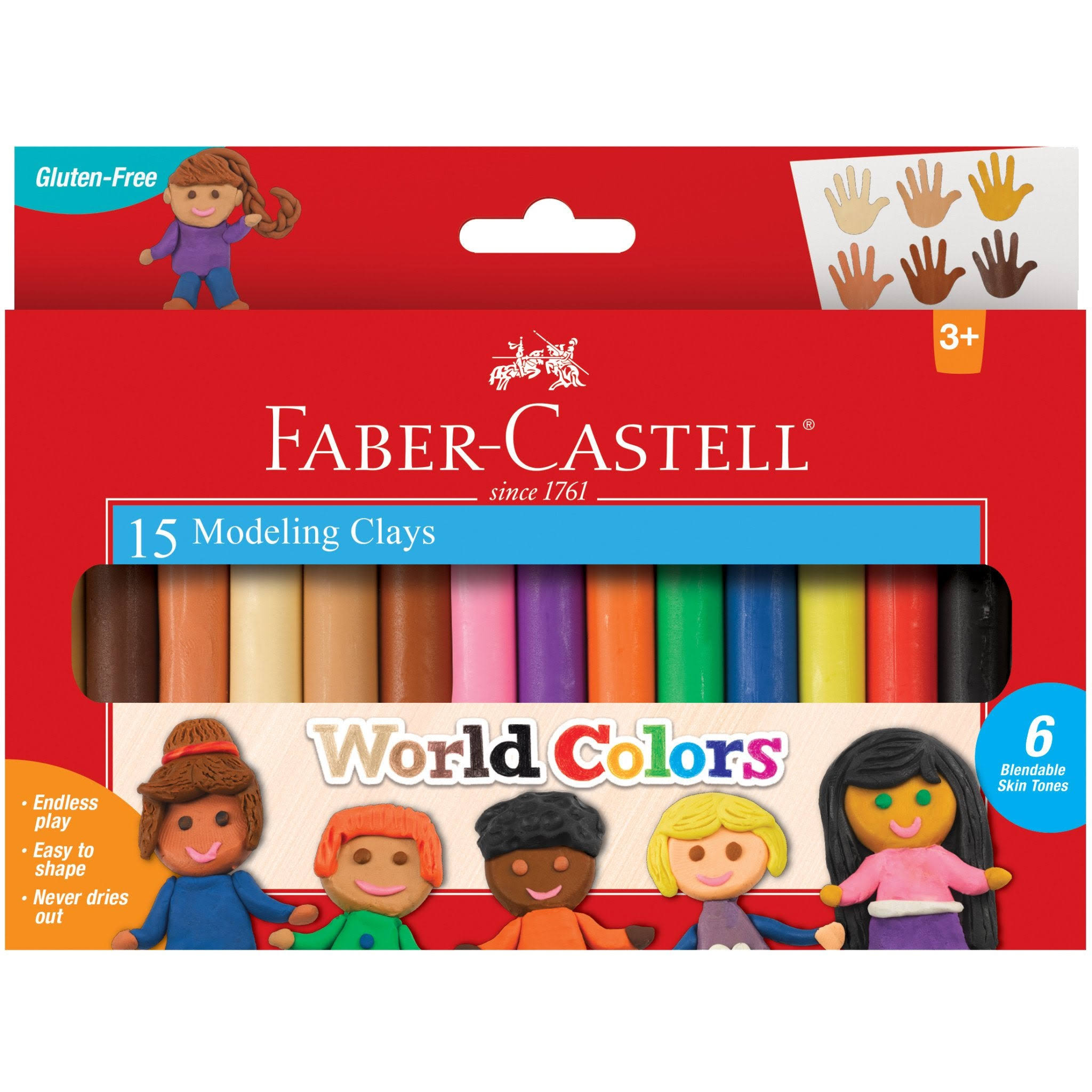 Faber Castell World Colors Modeling Clay Modeling Clay For Kids Sensory Play