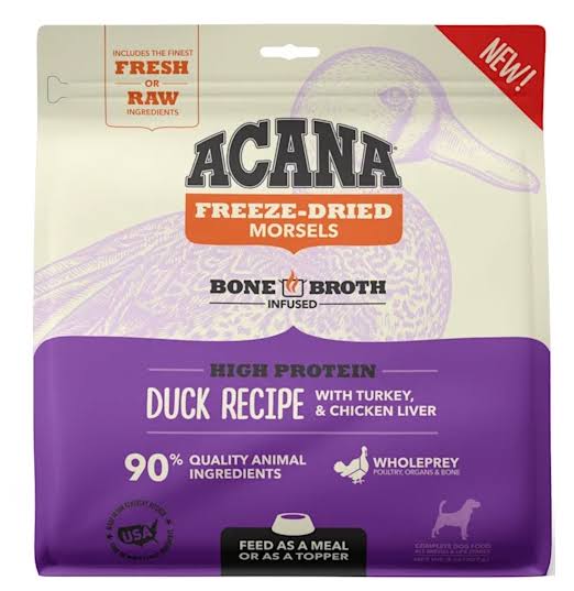 Acana Freeze-Dried Morsels Dog Food - Duck Recipe - 8 oz. Bag