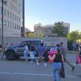 Abortion rights protester hit by truck as tensions rise over Roe v Wade