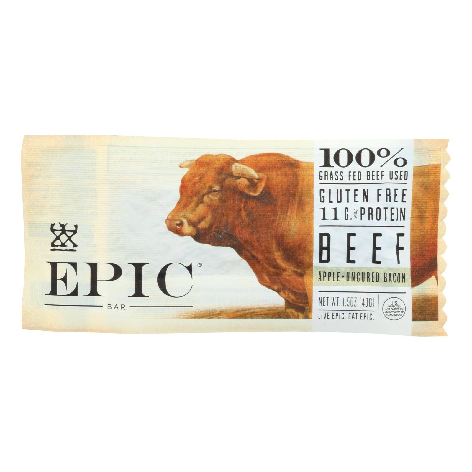 EPIC Beef Bar Apple Uncured Bacon 1.5 oz.
