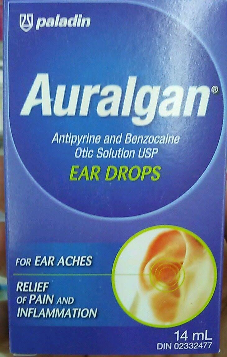 Paladin Auralgan Antipyrine and Benzocaine Otic Solution USP Ear Drops - 14ml