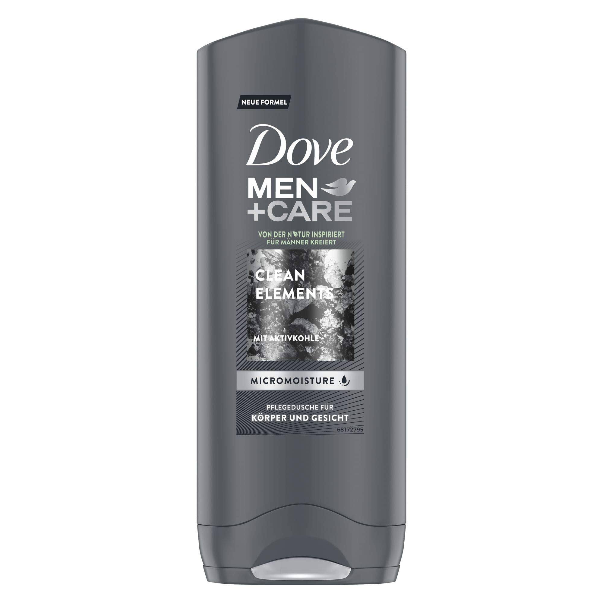 Dove Men Care Charcoal Clay Body and Face Wash - 250ml