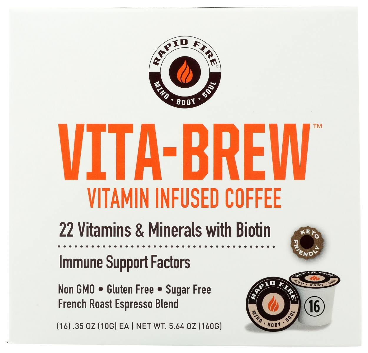 Rapid Fire Vita-Brew Vitamin Infused Coffee Pods