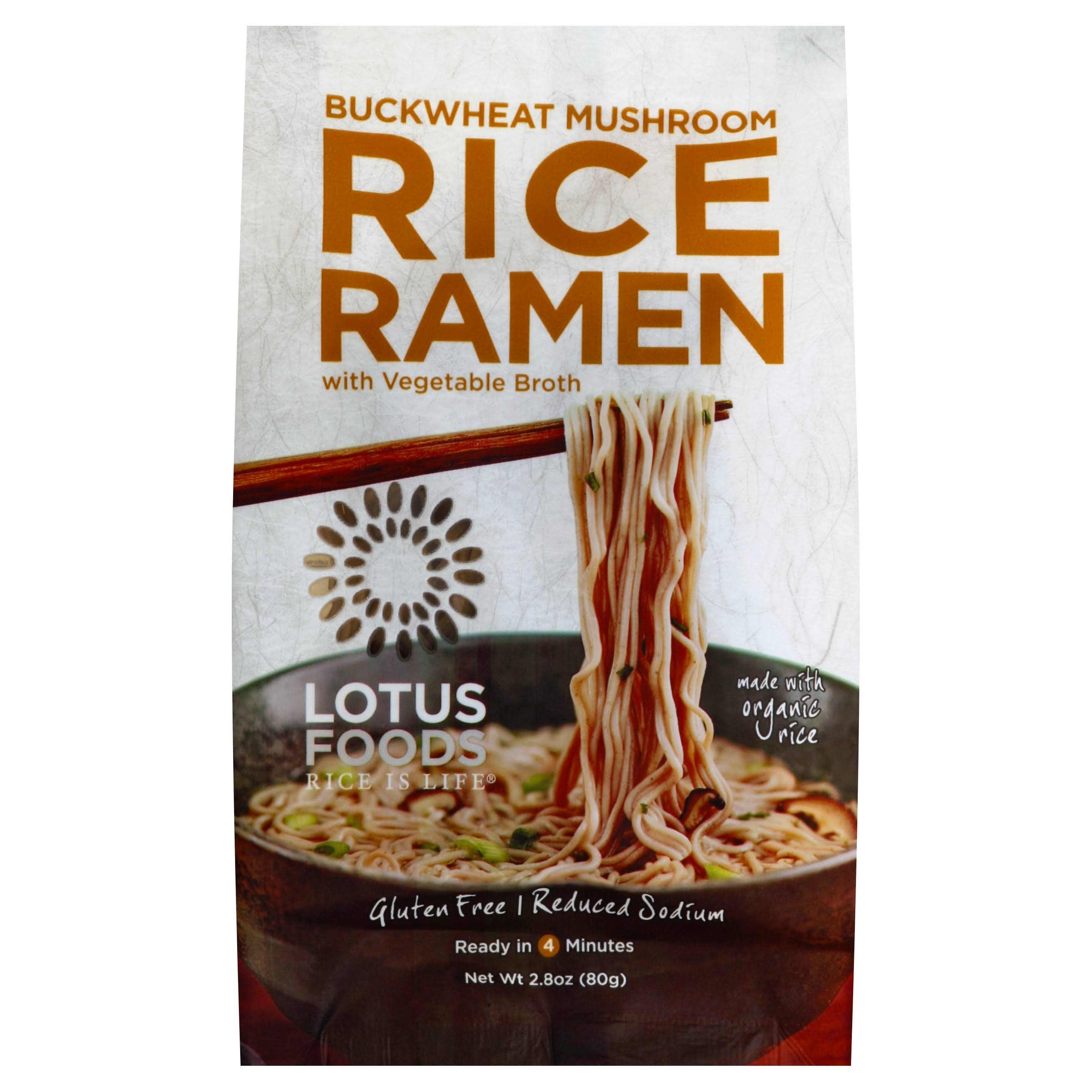 Lotus Foods Buckwheat Mushroom Brown Rice Ramen with Vegetable
