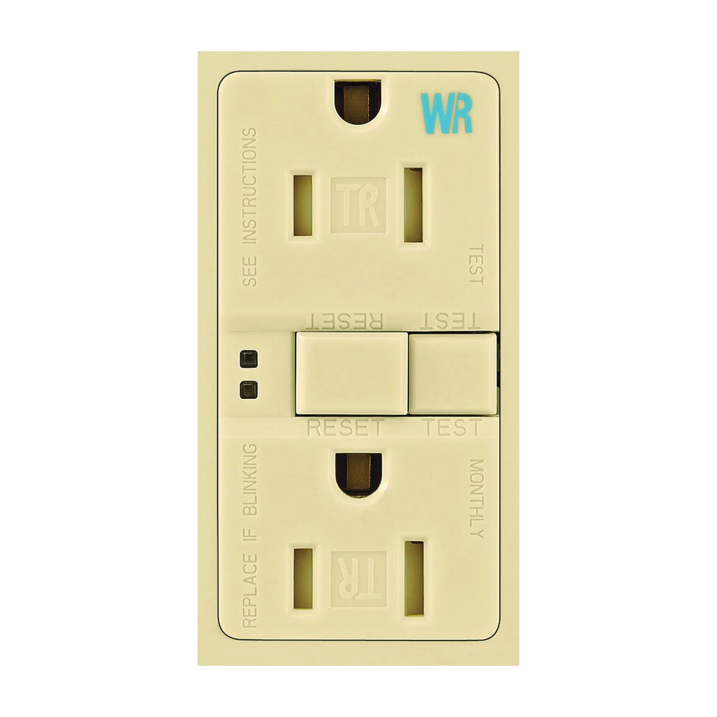 Cooper Wiring Tamper And Weather Resistant Duplex Receptacle - 15A, 125V, Ivory