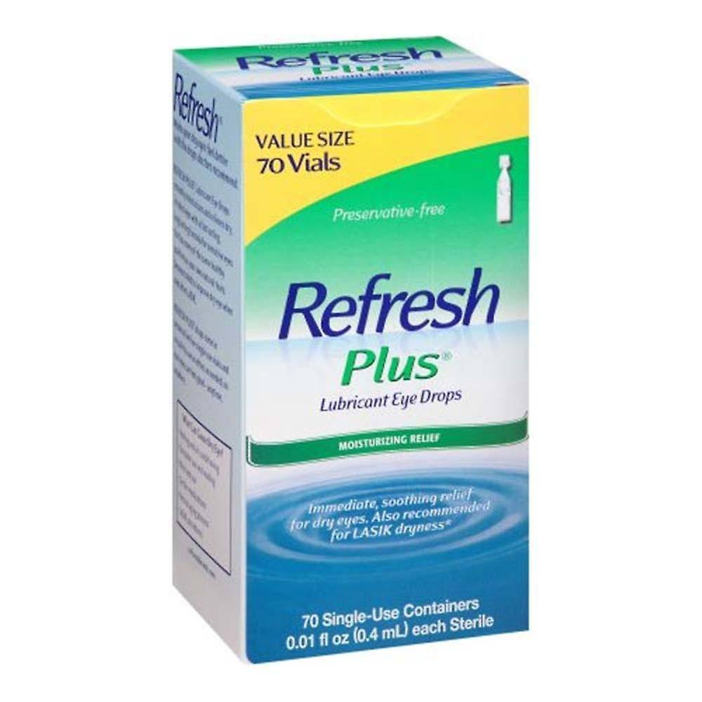 Refresh Plus Lubricant Value Size Eye Drops - 70ct, 0.01oz