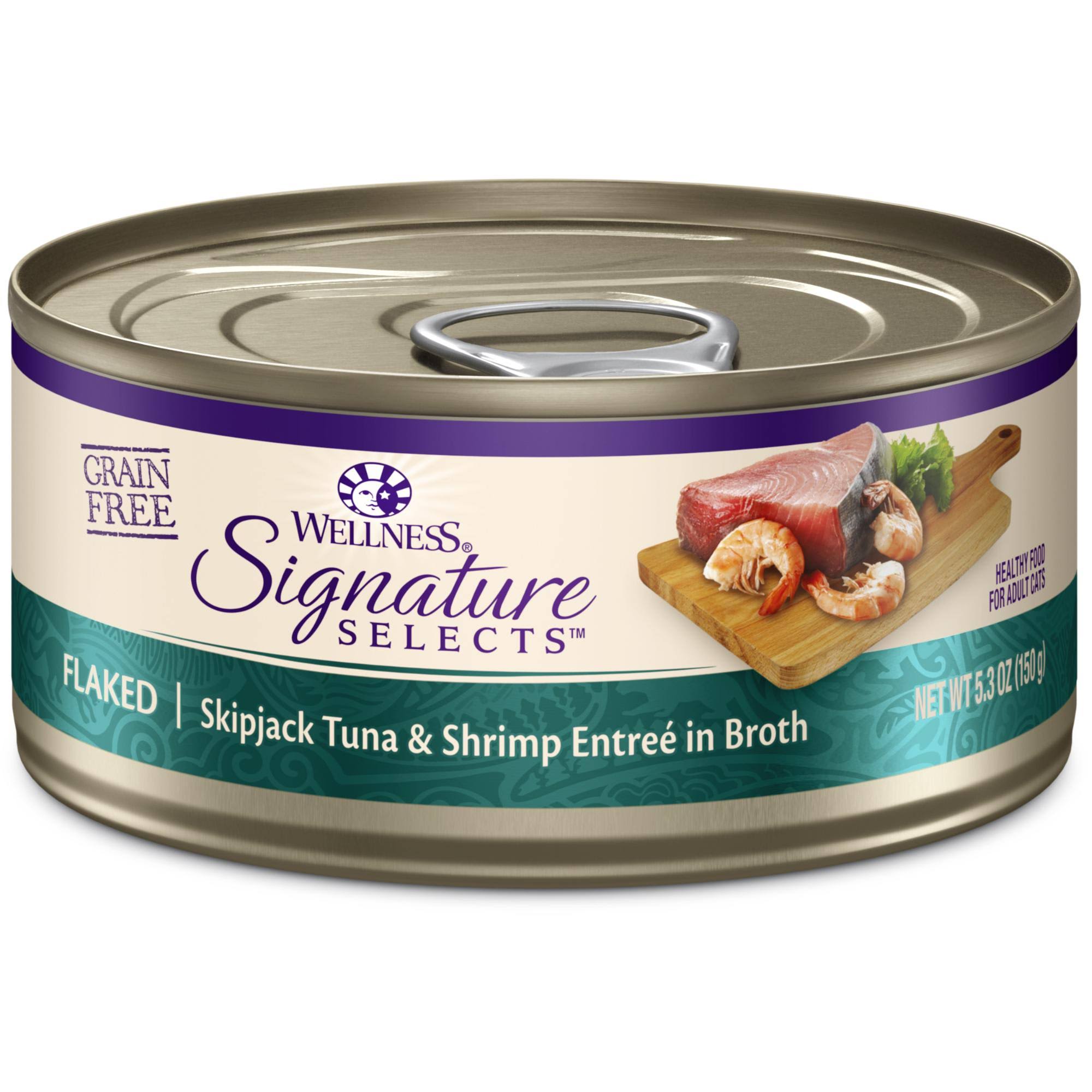 Wellness Signature Selects Flaked Tuna and Shrimp Cat Food - 5.3oz