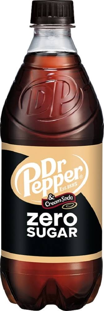 Dr Pepper Cream Soda, Zero Sugar - 20 fl oz