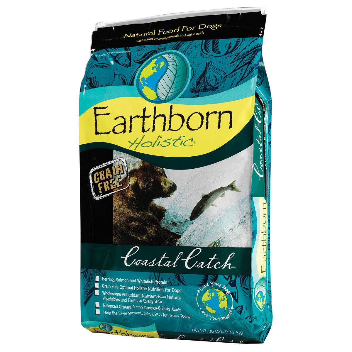 Earthborn Holistic Coastal Catch Grain Free Natural Dog Food 25-lb