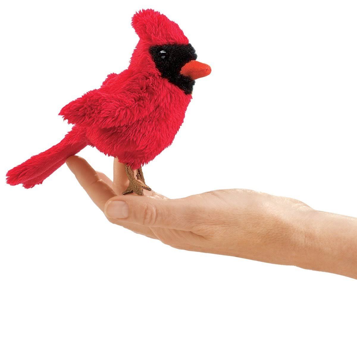 Finger Puppet - Folkmanis - Mini Cardinal New Animals Soft Doll Plush Toys 2743