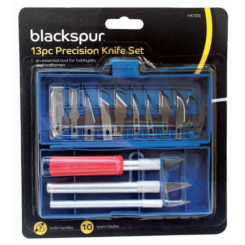 Blackspur 13-Piece Precision Knife Set