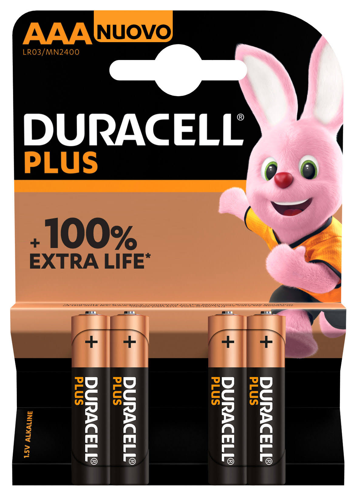 Duracell Plus AAA Batteries 4 Pack