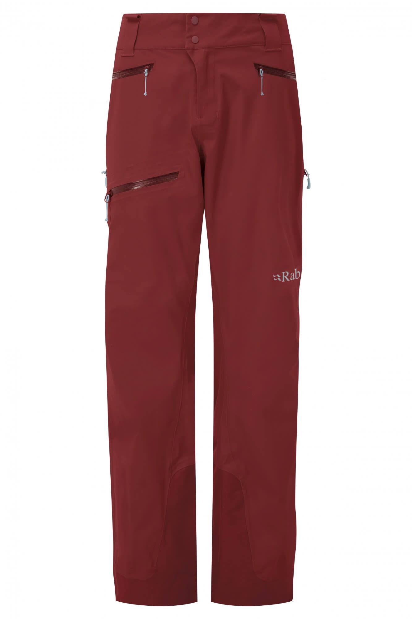 Rab Womens Khroma Kinetic Trousers Oxblood Red -12