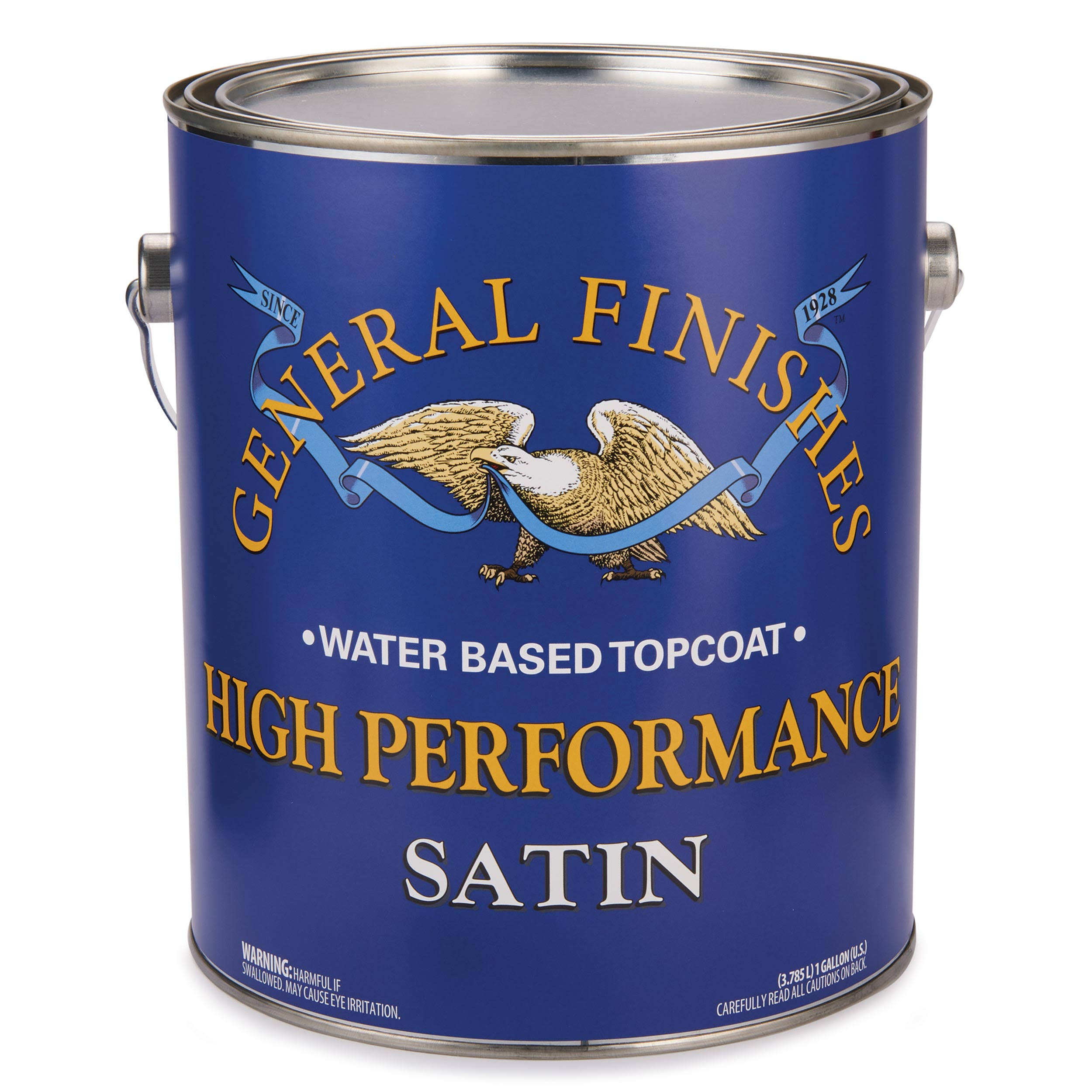 General Finishes High Performance Water Based Topcoat Paint - 1 Gallon, Satin