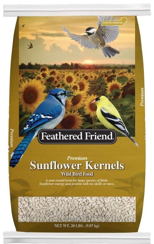 Feathered Friend Sunflower Kernels Wild Bird Food 20-Lb. Bag 14189