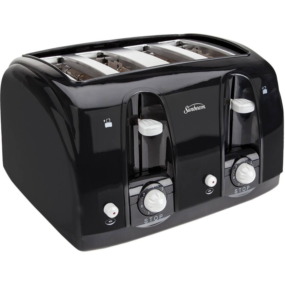 Sunbeam 4-Slice Wide Slot Toaster - Black