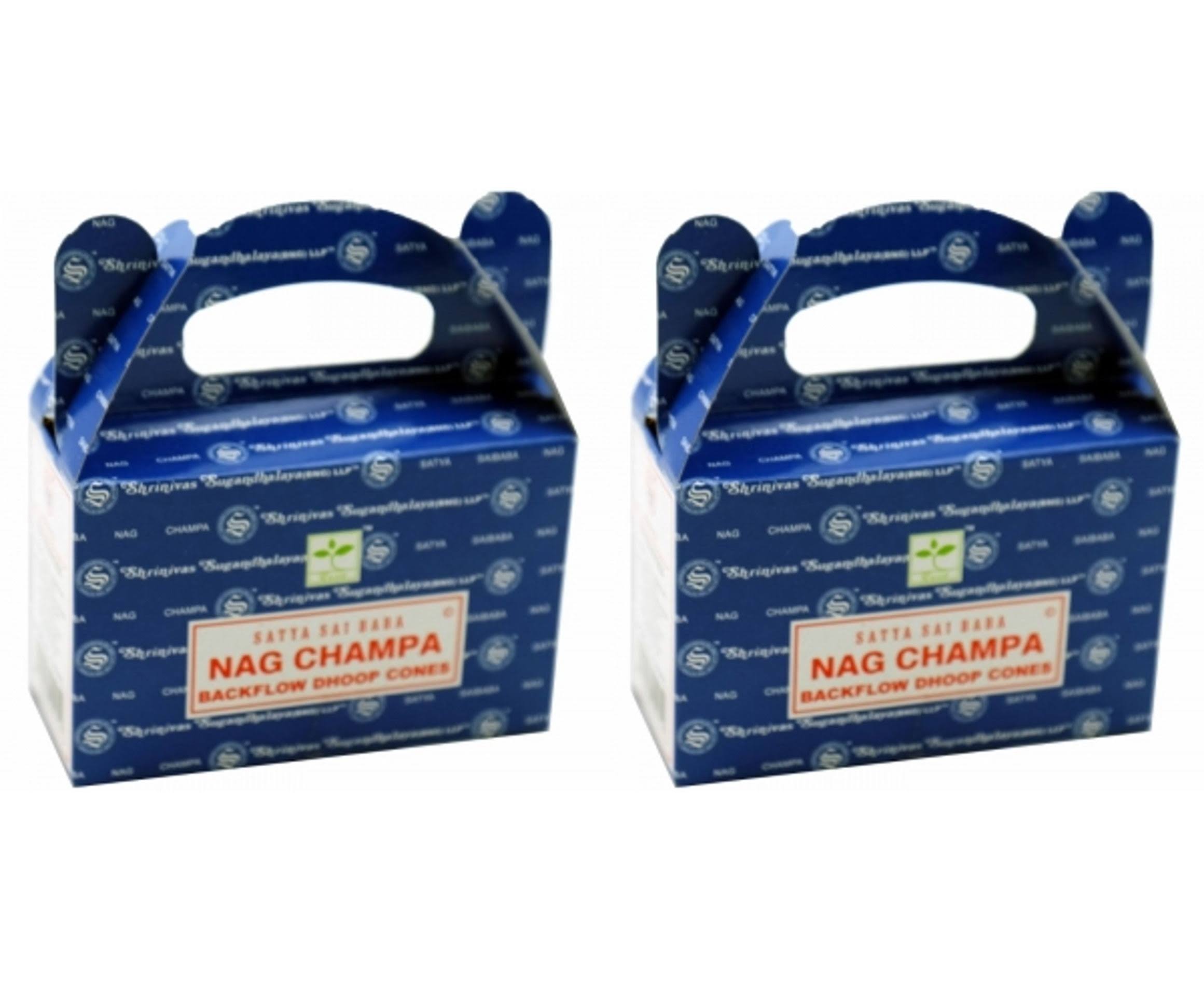 Satya Nag Champa Backflow Dhoop Cones - 6 Pack