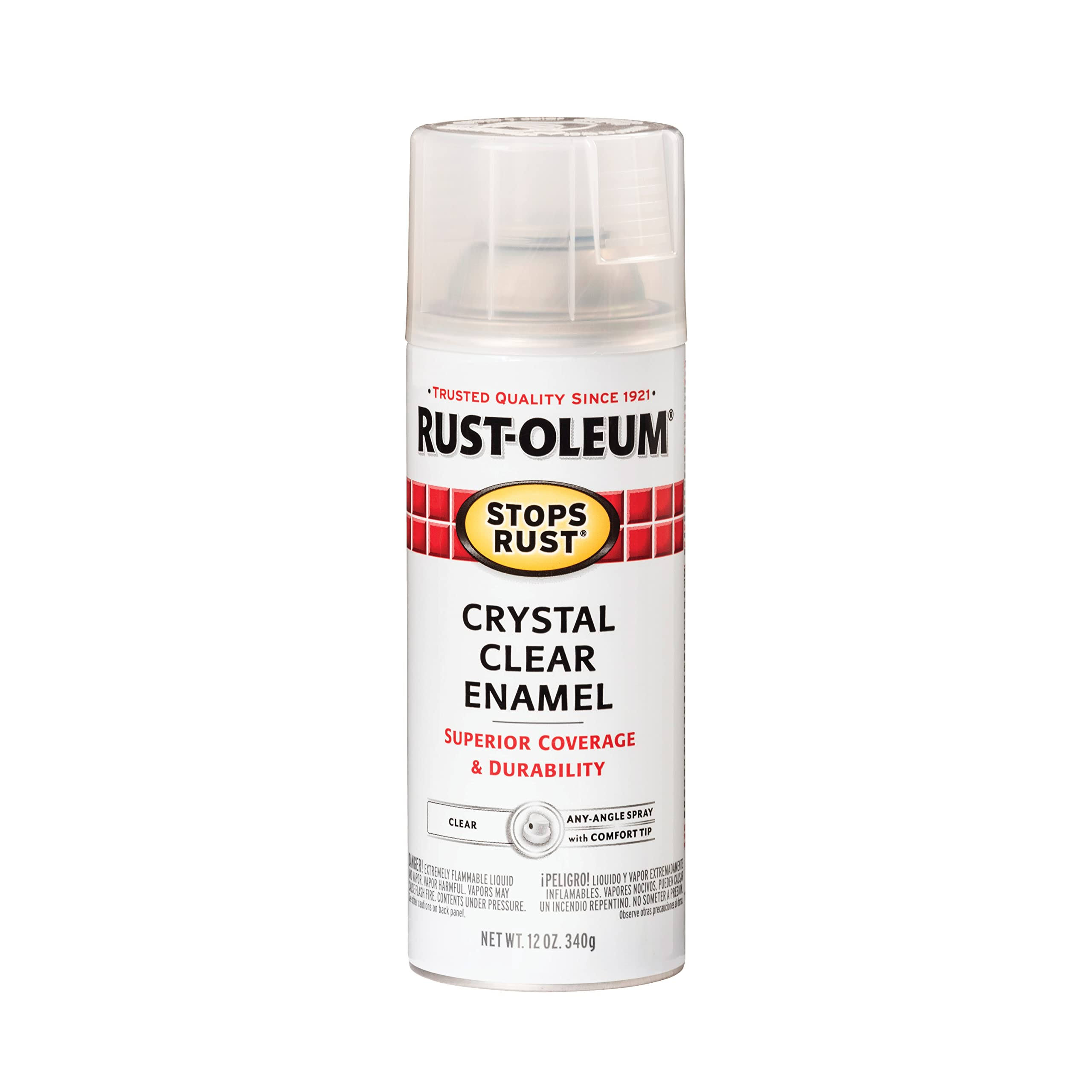 Rust-Oleum Stops Rust Spray Paint - Gloss Crystal Clear, 12 Oz