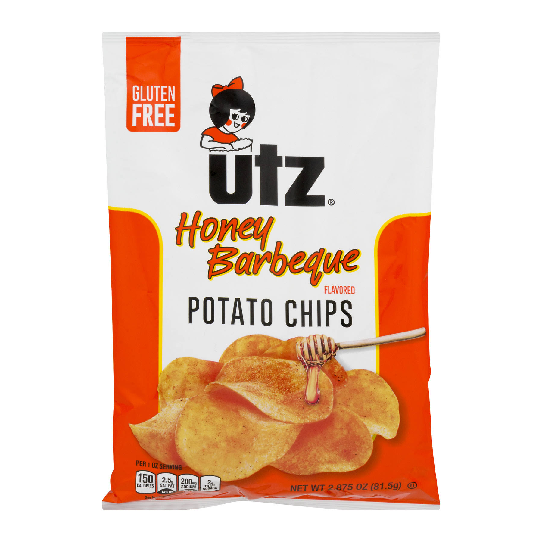Utz Potato Chips - 2.87oz, Honey Barbeque
