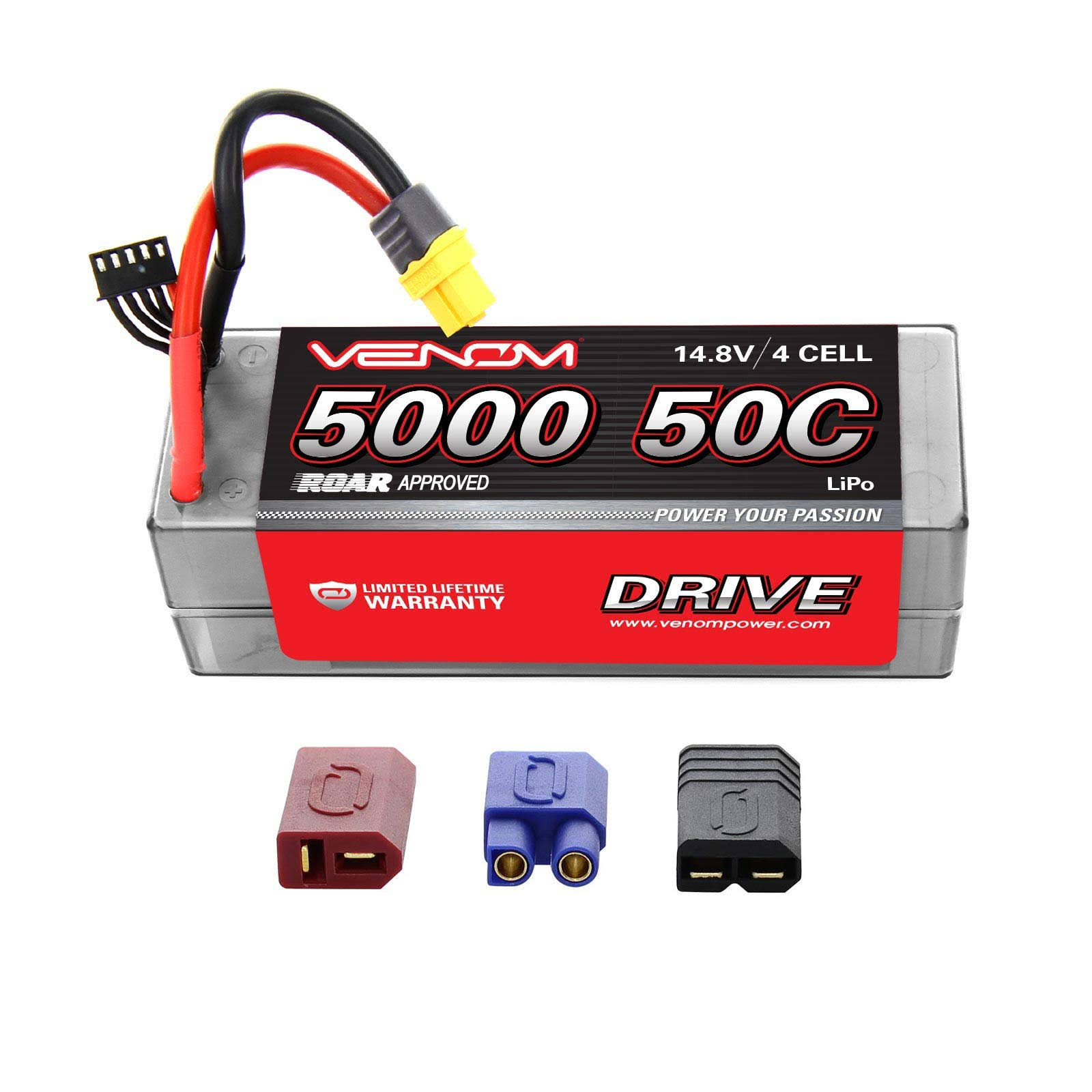 Venom 50C Hard Case Lipo Battery - 5000mAh