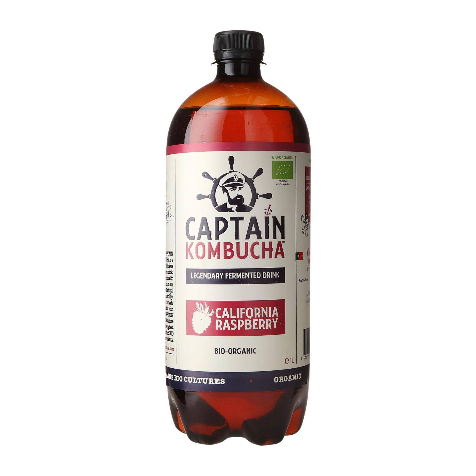 Captain Kombucha Raspberry Bio-Organic Drink - 1000ml