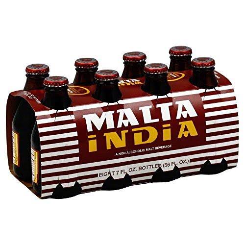 Malta India Non Alcoholic Malt Beverage - 7oz, 8pk