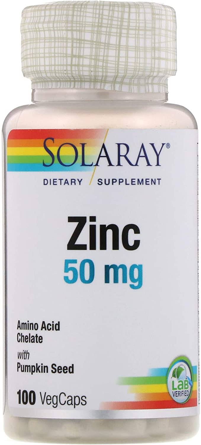 Solaray Dietary Supplement Zinc 50 MG