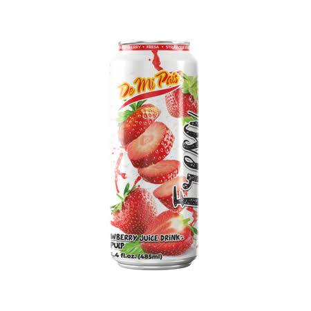 de Mi Pais Canned Strawberry Fruit Juice 12-Pack