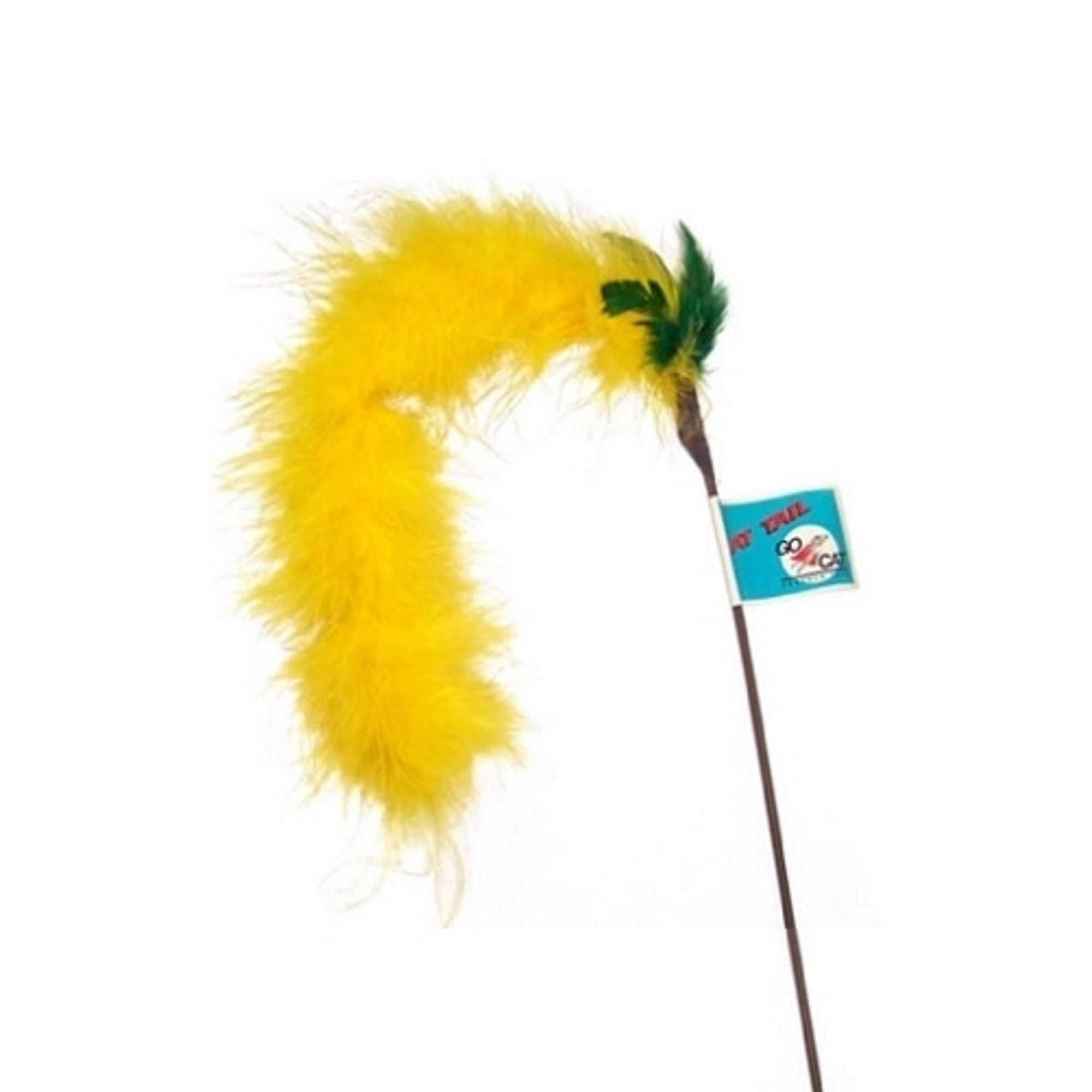 Go Cat Feather Toys Long Cat Tail Teaser Cat Toy