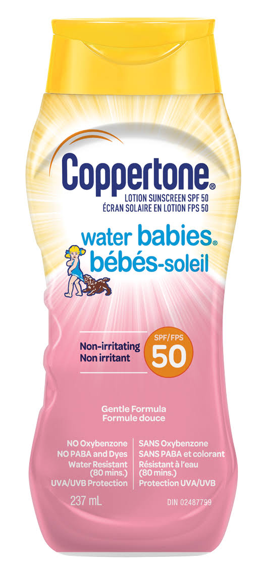 Coppertone Water Babies SPF50 Sunscreen Lotion, 237-mL