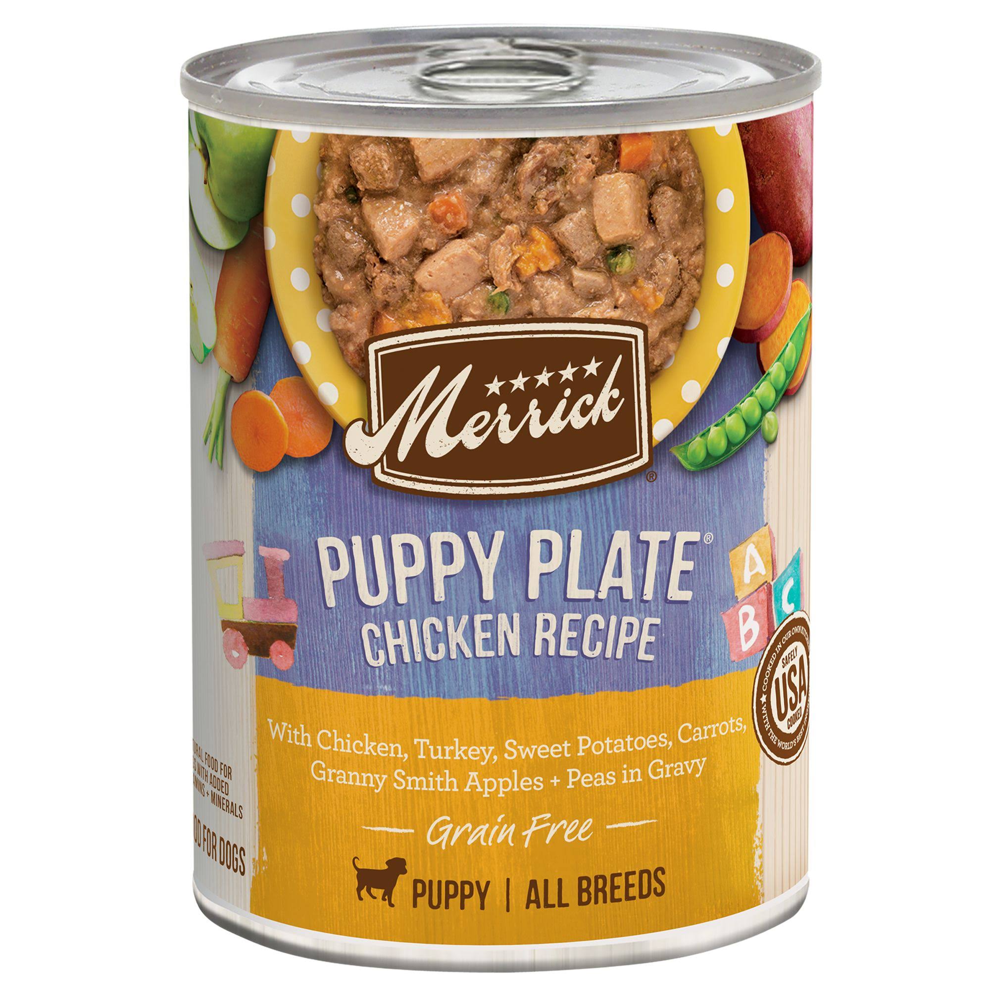 Merrick Grain Free Puppy Plate Chicken Recipe Dog Food | 12.7 oz