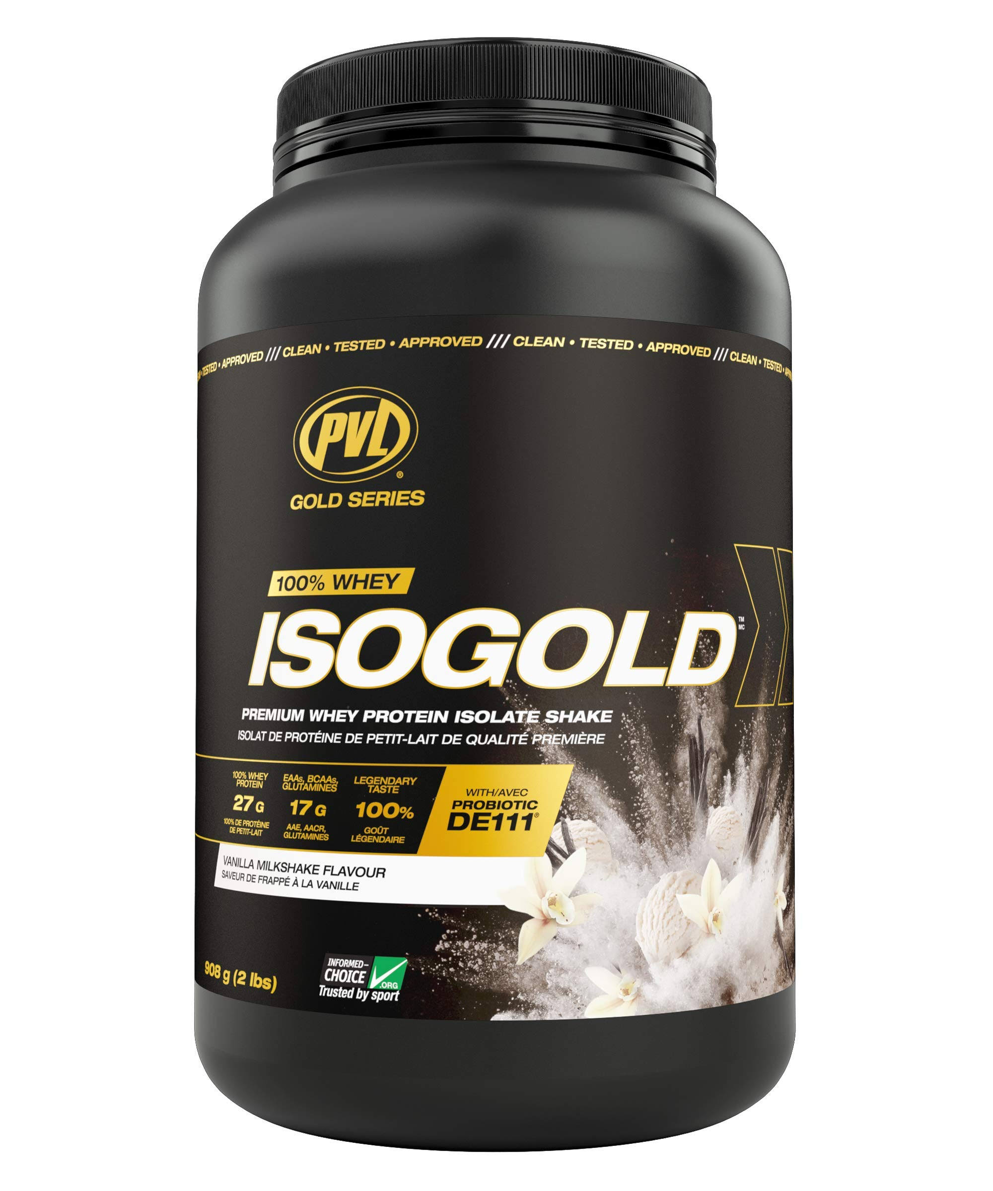 PVL Iso-gold Extra Premium Whey Protein Isolate - 900g