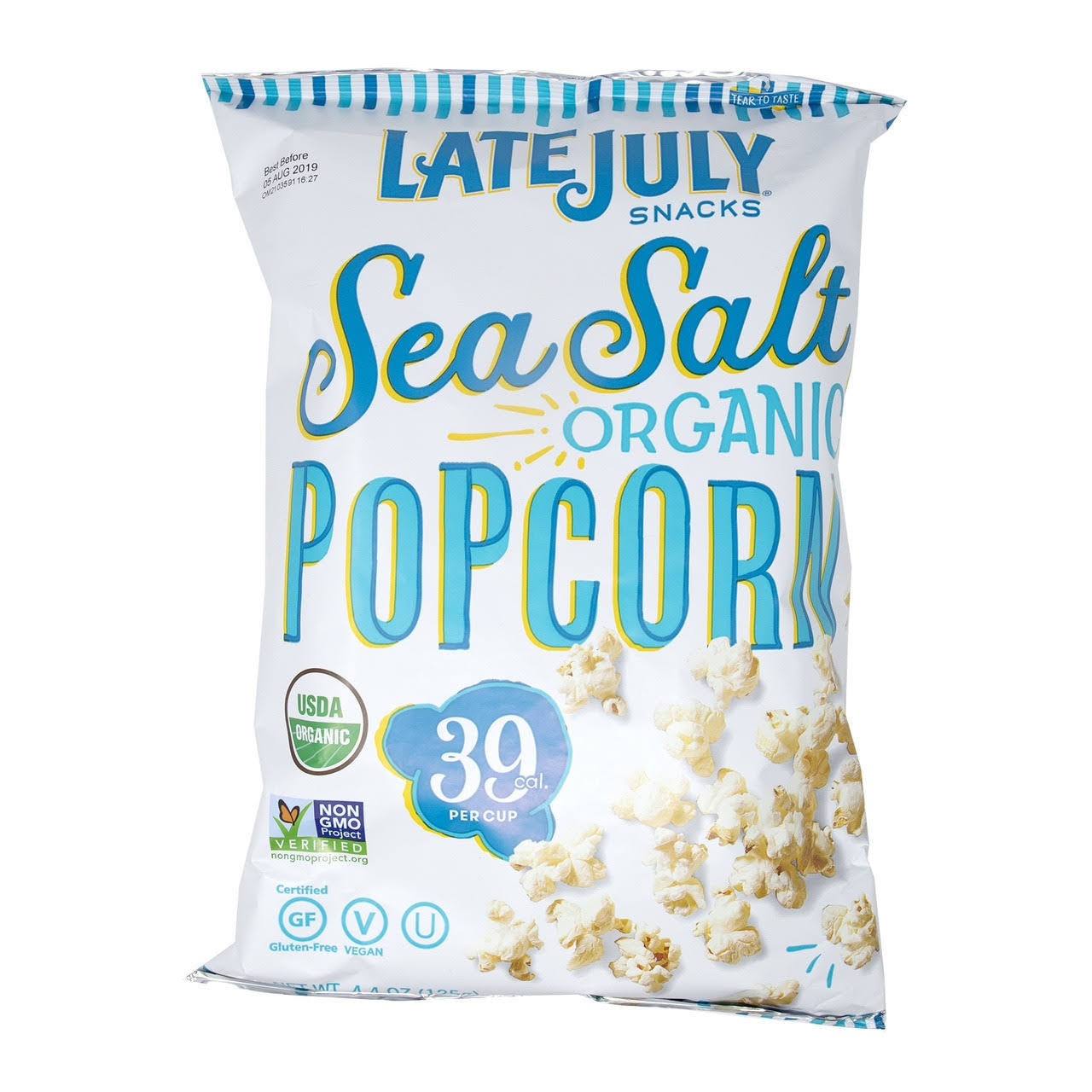 Late July Popcorn, Organic, Sea Salt - 4.4 oz