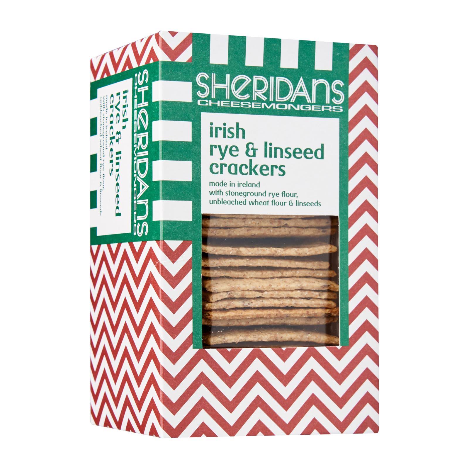 Sheridans Irish Rye & Linseed Crackers - 140g