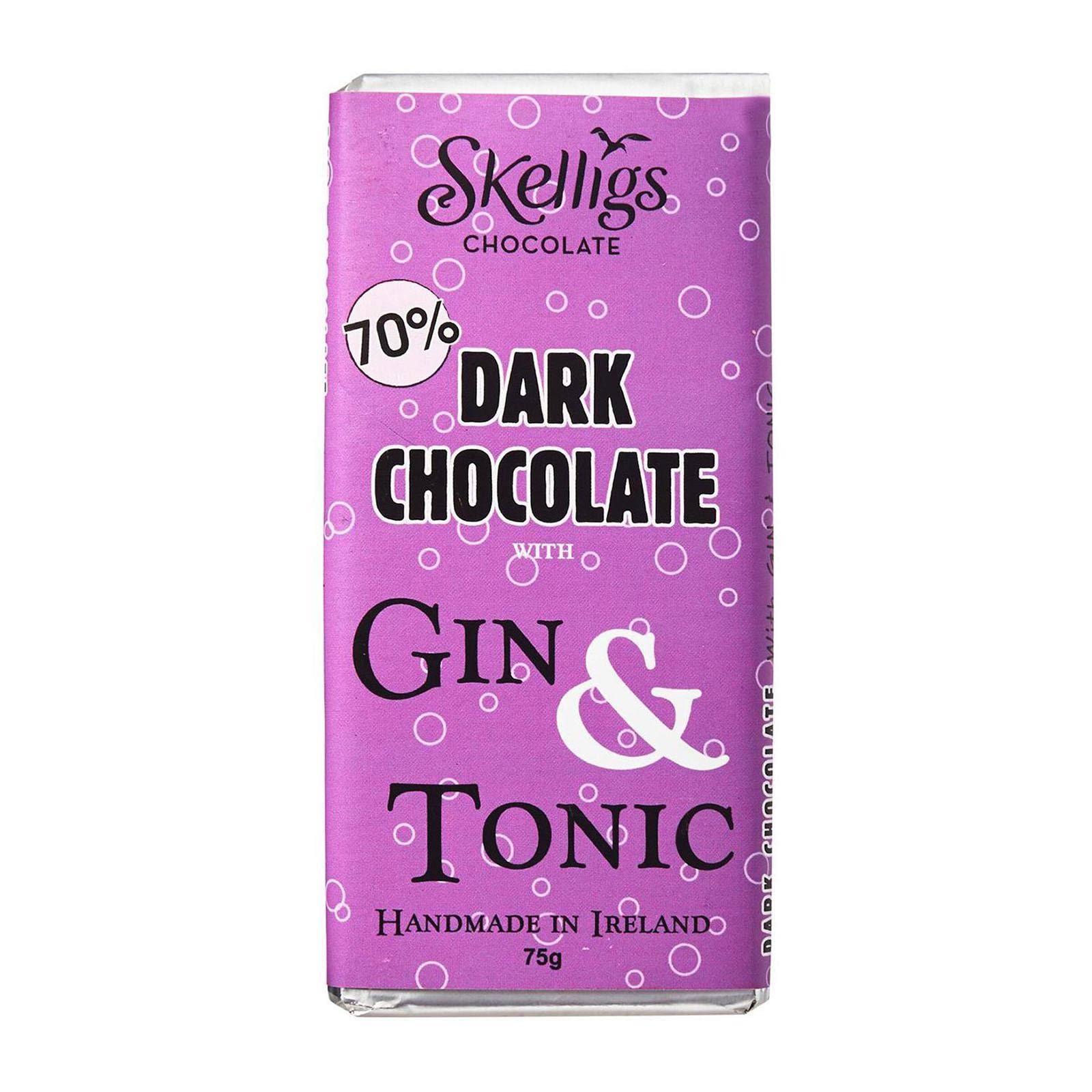 Skelligs Chocolate Co. Gin and Tonic Chocolate Bar