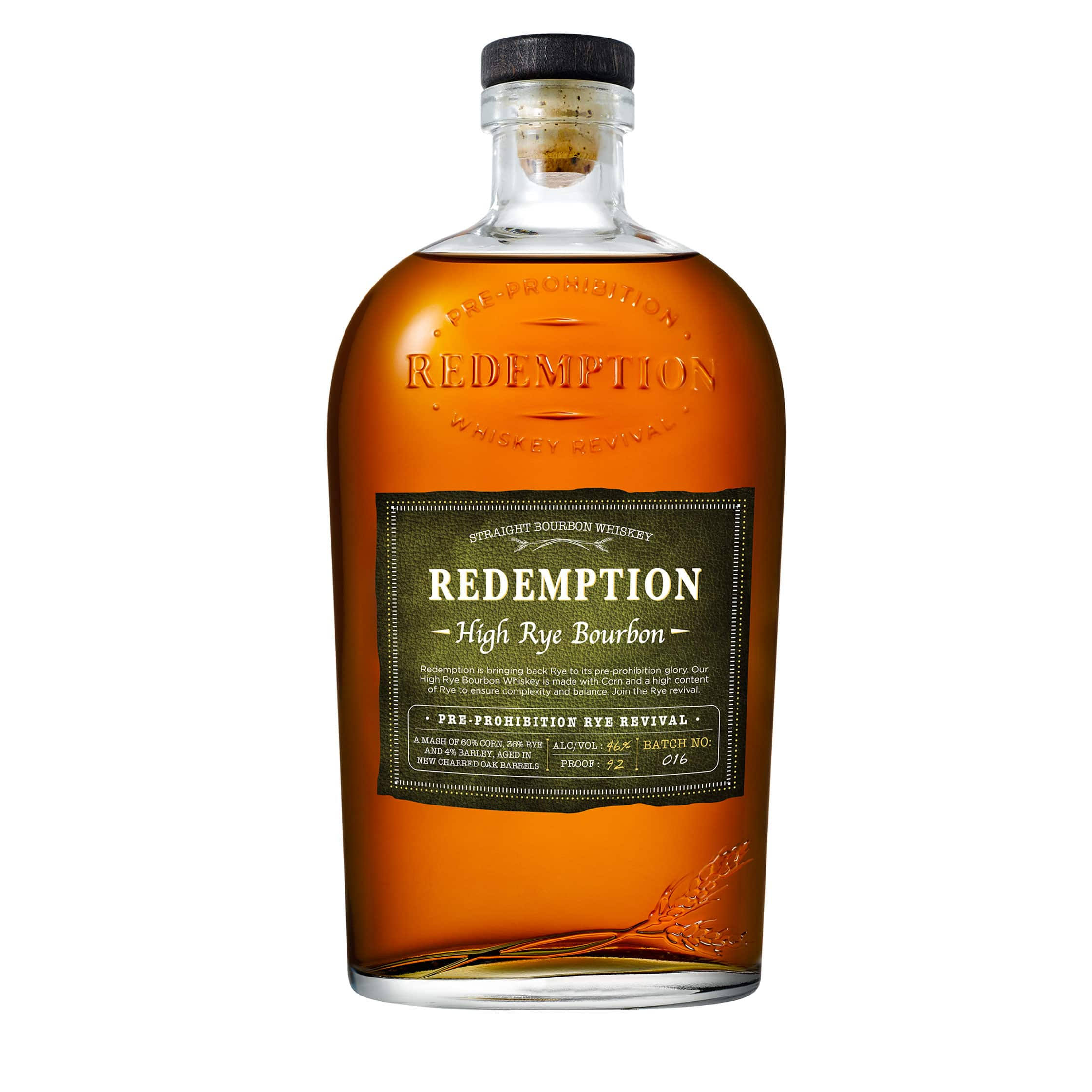 Redemption Whiskey, High Rye Bourbon - 750 ml