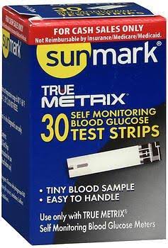 Sunmark True Metrix Self Monitoring Blood Glucose Test Strips - 30ct