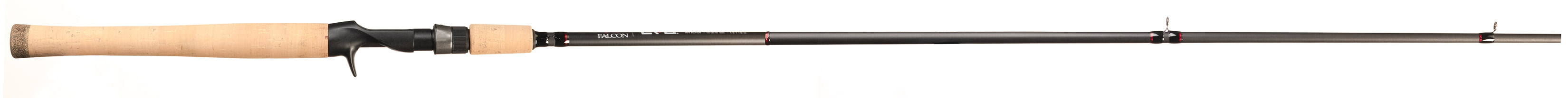 Falcon Rods Evo 7'3 inch Heavy Action Casting Fishing Rod, Black
