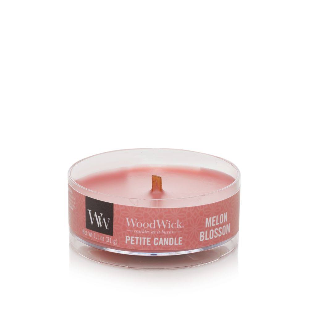 Melon Blossom Petite Woodwick 1.1 oz Scented Candles