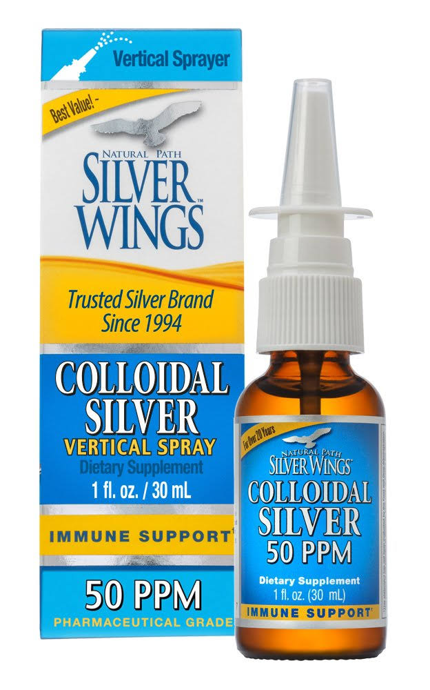 Natural Path Silver Wings Colloidal Silver Mineral Immune Support Supplement - 30ml