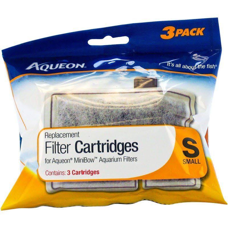 Aqueon Mini Bow Replacement Filter Cartridge - Small, 3 Pack