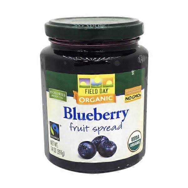 Field Day Organic Fruit Spread - Blueberry, 397g