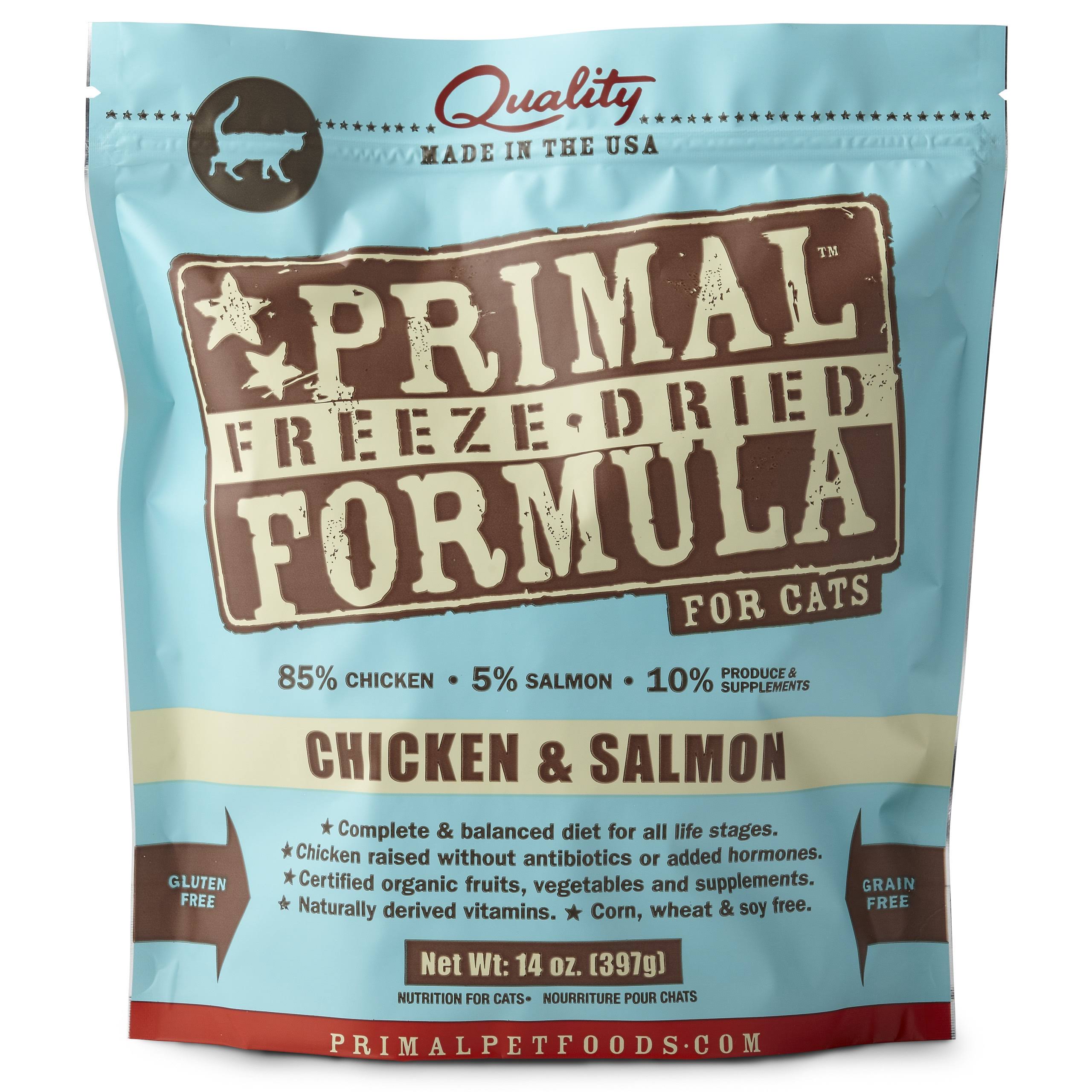 Primal Freeze-Dried Formula Cat Food - Chicken and Salmon